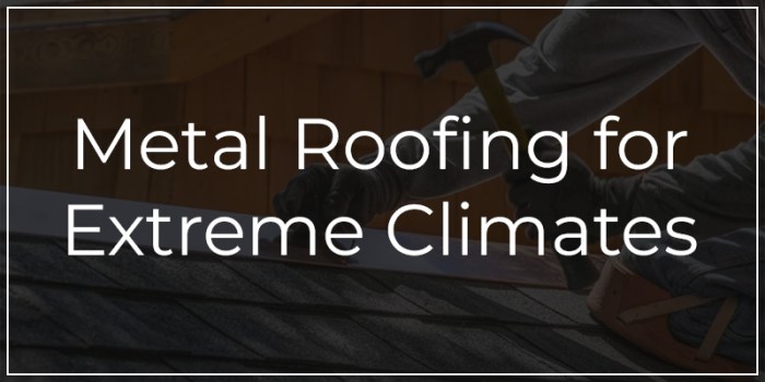 Metal Roofing for Extreme Climates
